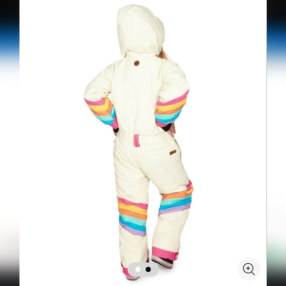 Tipsy Elves Rainbow Striped Kids Snowsuit - Picture 2 of 12